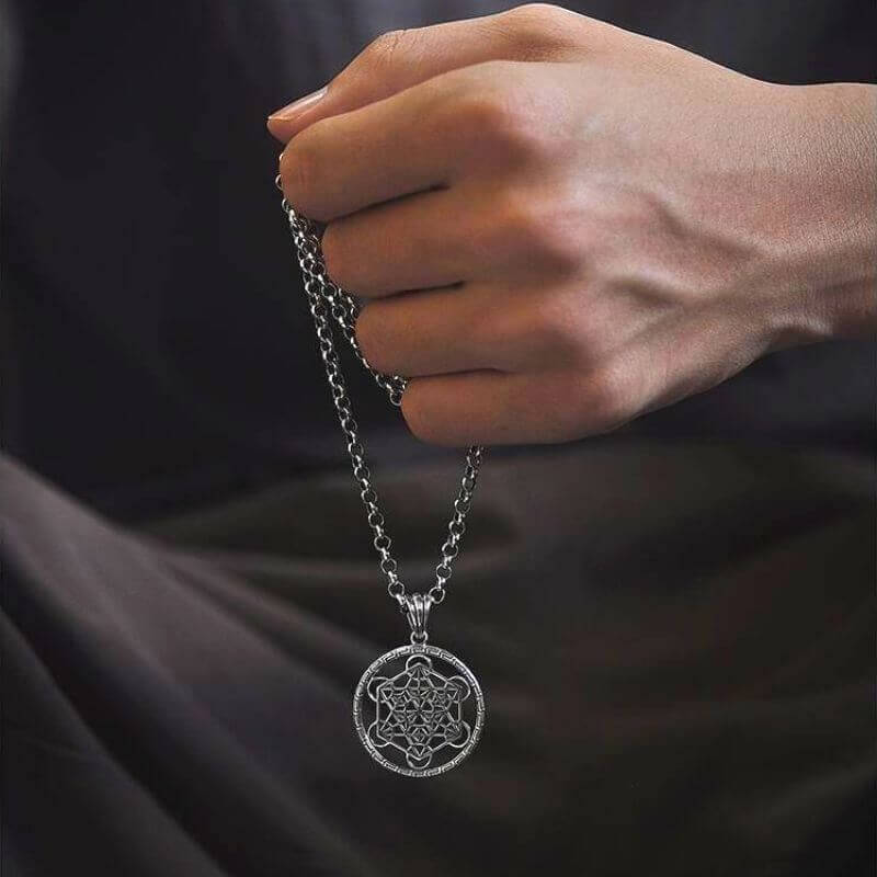 Pendentif metatron argent