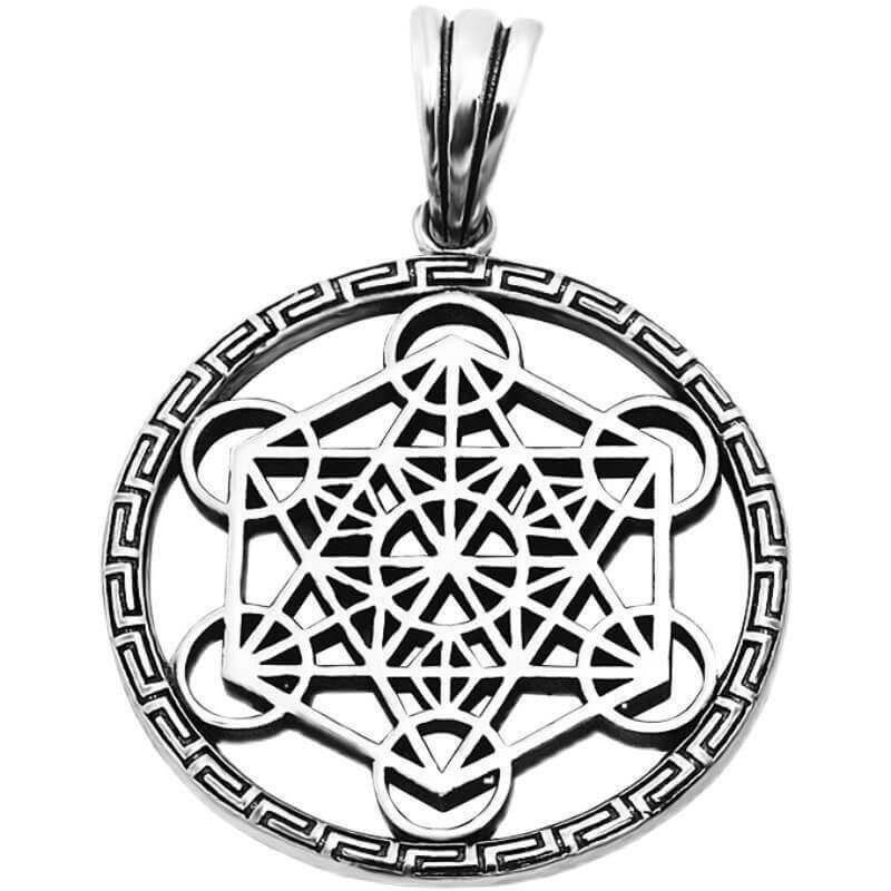 Pendentif metatron argent