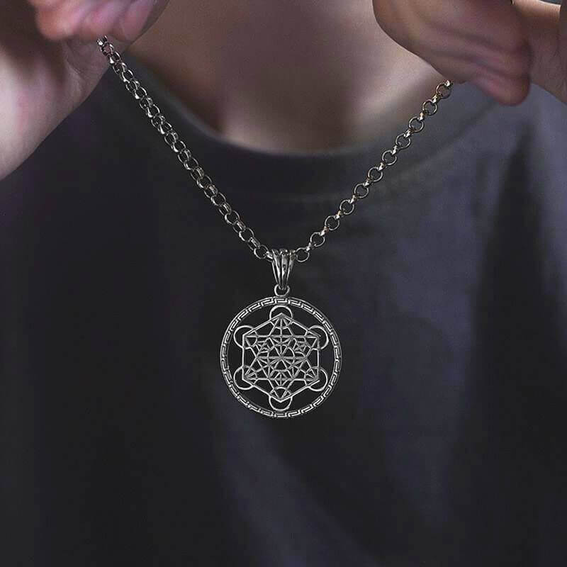 Pendentif metatron argent