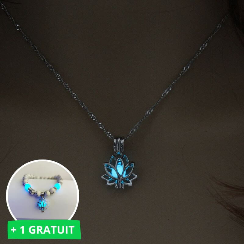 Pendentif fleur de lotus (1+1 GRATUIT)