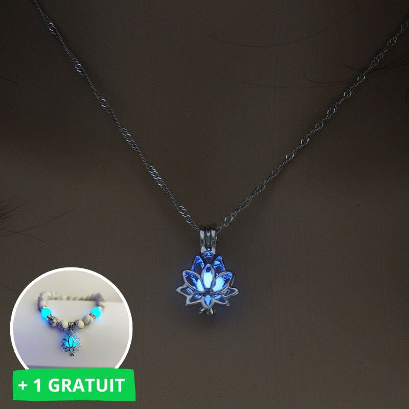 Pendentif fleur de lotus (1+1 GRATUIT)