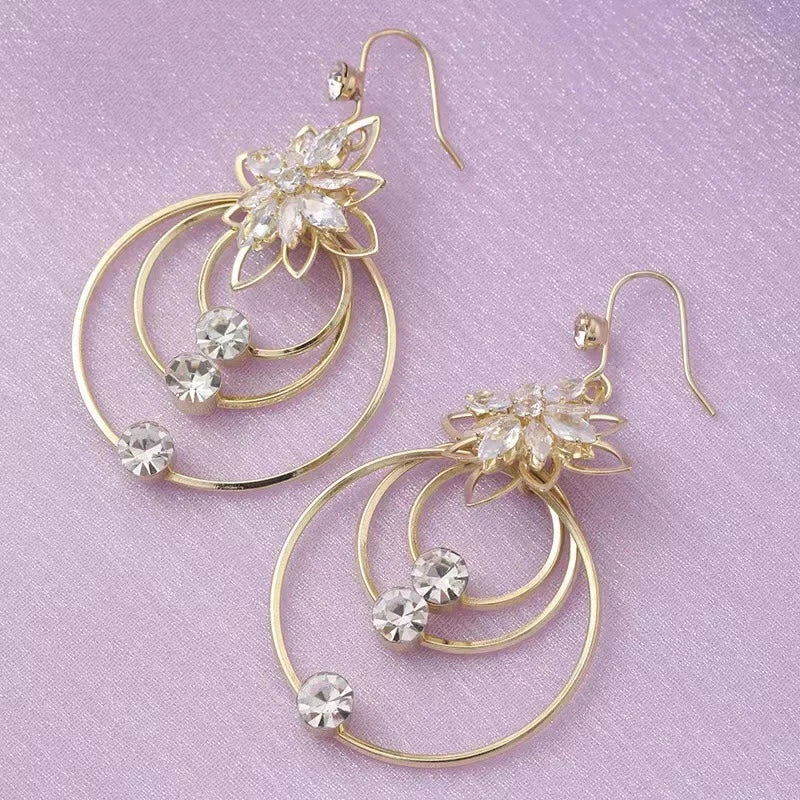 Boucles d'Oreilles - Lotus Doré