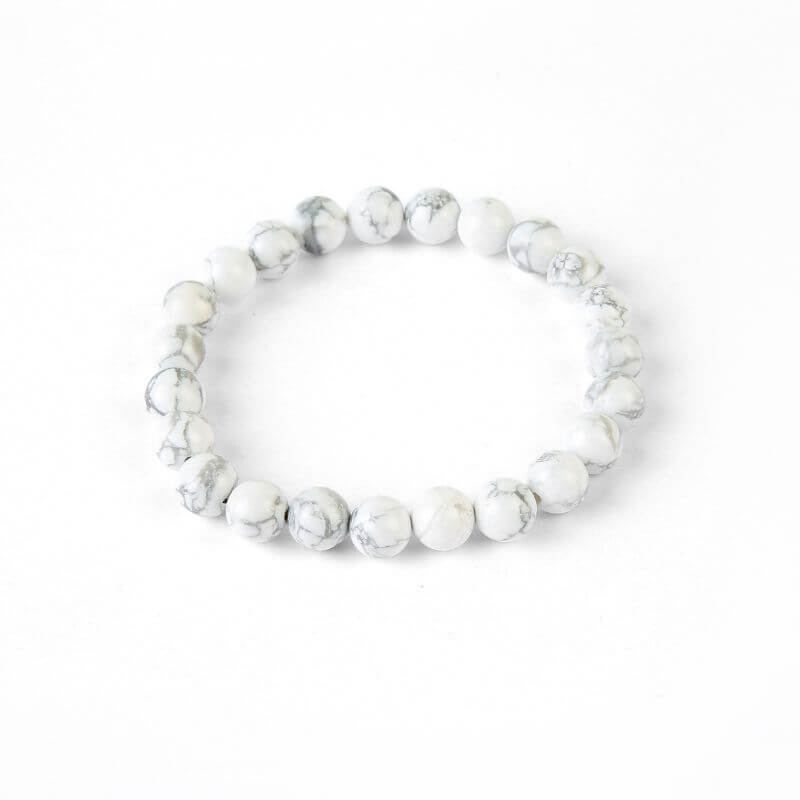 Bracelet Howlite Blanche