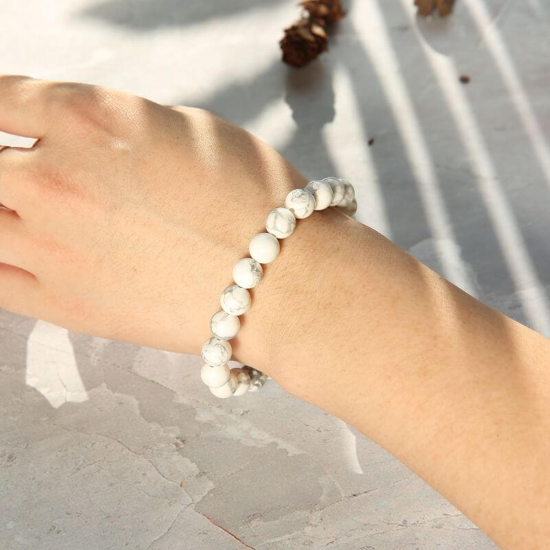 Bracelet Howlite Blanche