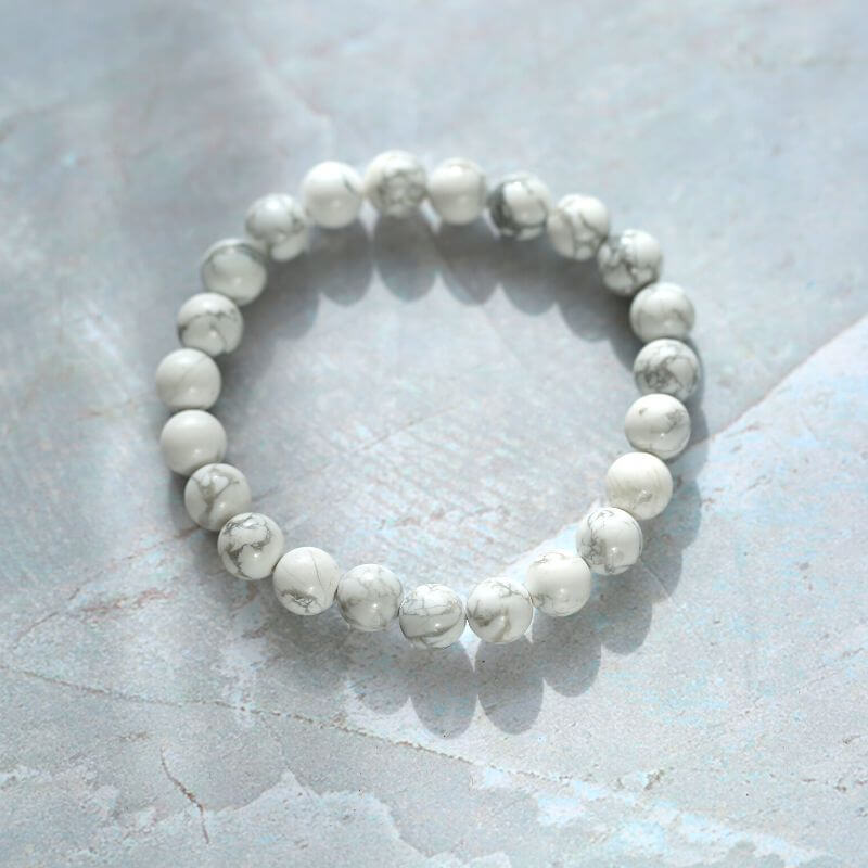 Bracelet Howlite Blanche